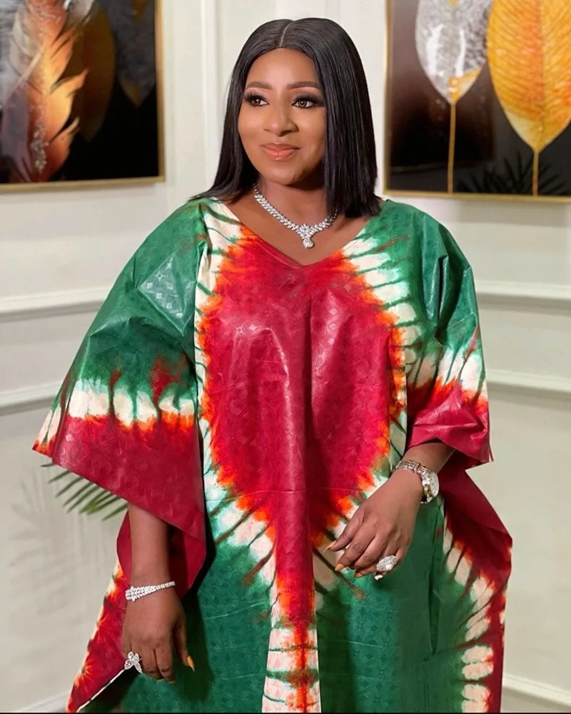 S-5XL Dresses for Spring Summer Africa Women Polyester Printing Plus Size Long Dress Robes African Clothes 240506
