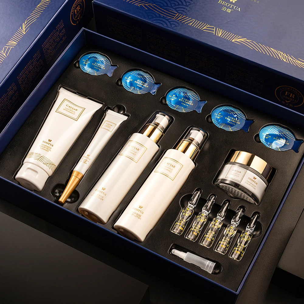 With Box Caviar Essence Face Serum 15pc Set Moisturizing Skincare Kit Beauty Health Korean Skin Care 240517 dh5727163