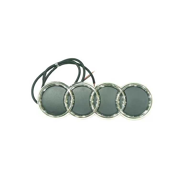 Car Stickers AUDI Car Front Grill Light LED Badge Sticker Luminous Decorative Light For AUDI Q7 A8L Q8 S4 S5 S6 S7 R8 RS6 Q2L TT A3 A5 T240513