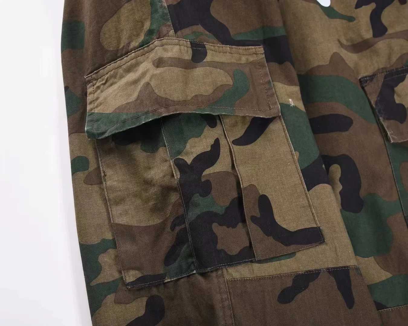 Men's 2024 Mens Y2K Pants Camouflage Printed Baggy Jeans Harajuku Running Dog Cargo Trousers T240515 X260207