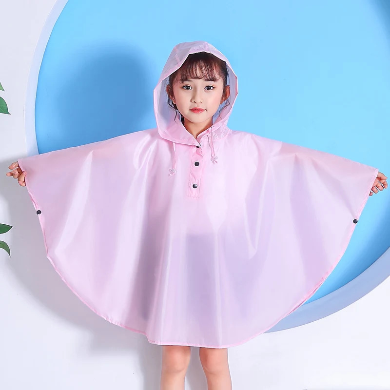 Raincoat Kids Waterproof Windproof Hooded Light Hiking Rain Coat Ponchos Jacket Cloak Raingear Chubasqueros Mujer 240518