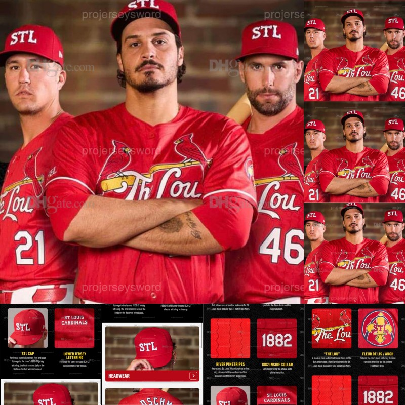 Nolan Arenado 2024 City Connect Jersey Paul Goldschmidt Willson Contreras Yadier Molina Dylan Carlson Paul DeJong Nolan Gorman Albert Pujols Ozzie Smith Jerseys