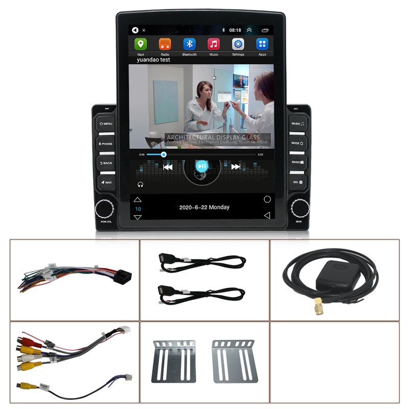 10 Touch Screen Android Auto Monitor Car Stereo Video Player 2G32G Double GPS Navigation Bluetooth Vehicle Ra With 25D Tempered Mirror C251017