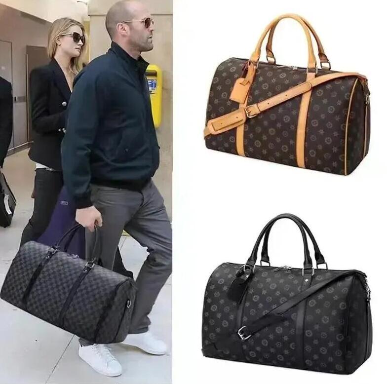 designer Duffle Classic 55CM men's suitcase pu Leather large totes Shoulder Large capacity travel bag for men and women