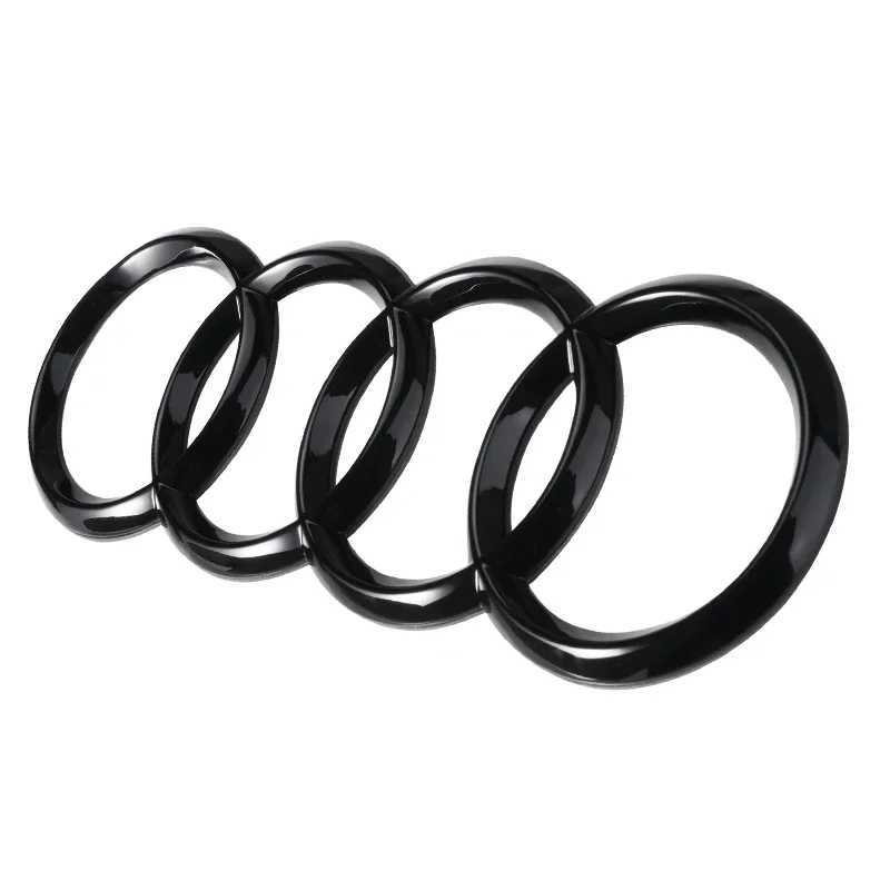 Car Stickers Car Badge Car Front Grille Rear Trunk 4Ring Emblem For Audi A1 A3 A4 A5 A6 A7 S3 S4 S5 S6 RS3 RS4 RS5 RS6 Q3 Q5 Q7 T240513
