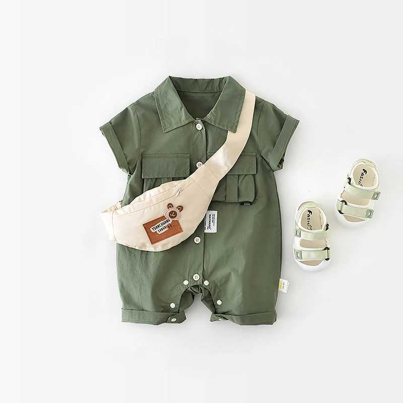 Clothing Sets Millancel 2024 New Summer Baby Bodysuit Baby Bodysuit Baby Bodysuit J240518