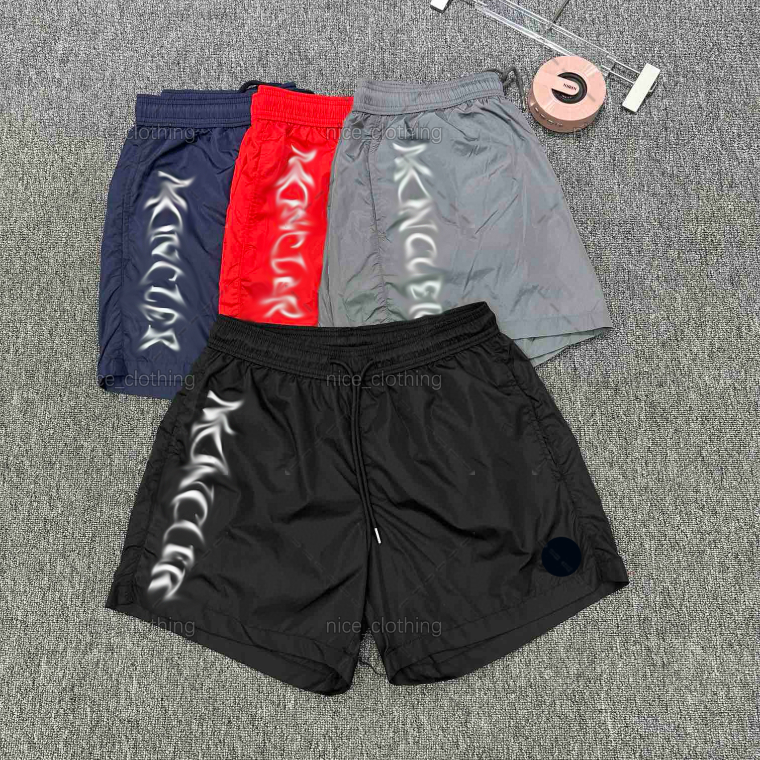 Summer Mens Shorts Designer Womens Black Swimwear Beach Sweatpants Luxury White Swim Shorter Trousers Mesh Breathable Brand Men Sports Yoga Short Pants