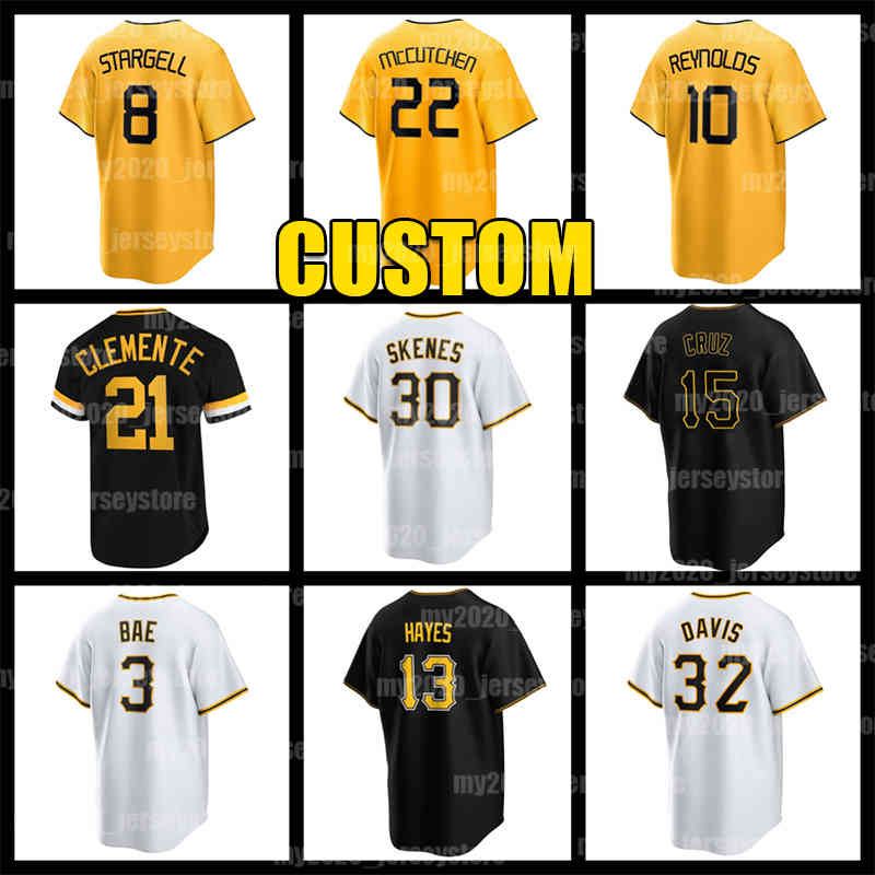 30 Paul Skenes McCutchen Jersey 22 Andrew Baseball Oneil Cruz Roberto Clemente Pittsburgh Bryan Reynolds KeBryan Hayes Pirates Ji Hwan Bae 24 Barry Bonds Dave Parker