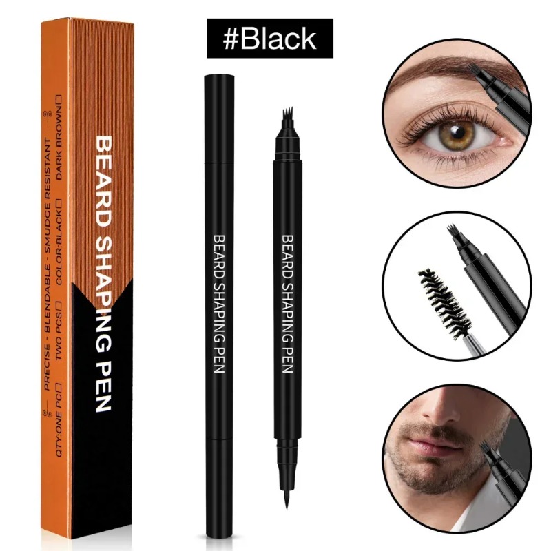 2024 Pen Barber Pencil Facial Hair Styling Eyebrow Tool Mustache Repair Waterproof Coloring Tools Men Cosmetics Beard Fillerfor eyebrow repair tool Fr