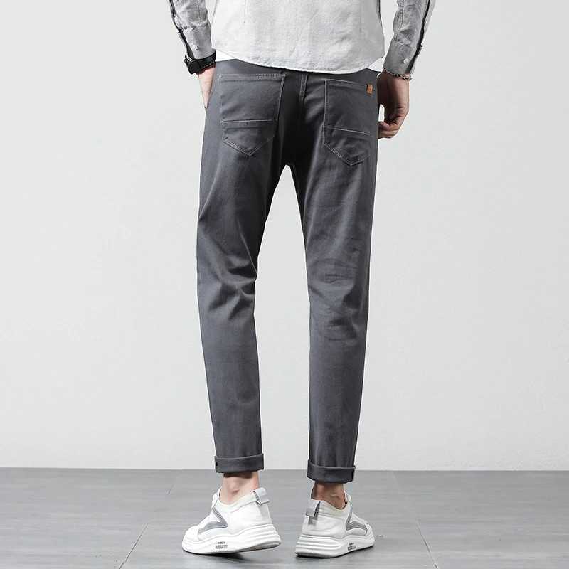 Men's Pants OUSSYU Brand 2024 Spring Summer New Regular Fit Straight Pants Men Cotton Khaki Stretch Business Fashion Casual Trousers 28-38 Y24051