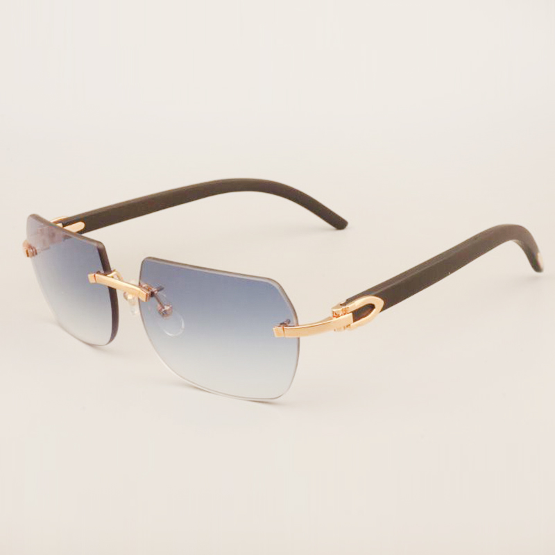 A8100906 solid wood black temples sunglasses decorative wooden frame sunglasses all natural sunglasses size: 56-18-135mm