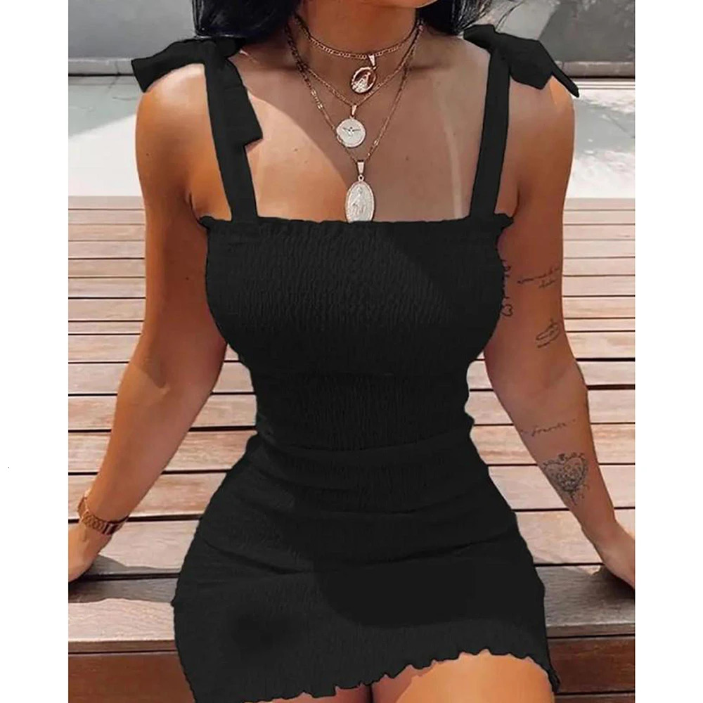 Floral Tight Camisole Dress For Women 2024 Spring Summer Beach Female Clothing Sexy Club Mini Skirt Vestidos Casual Short Dress 240430