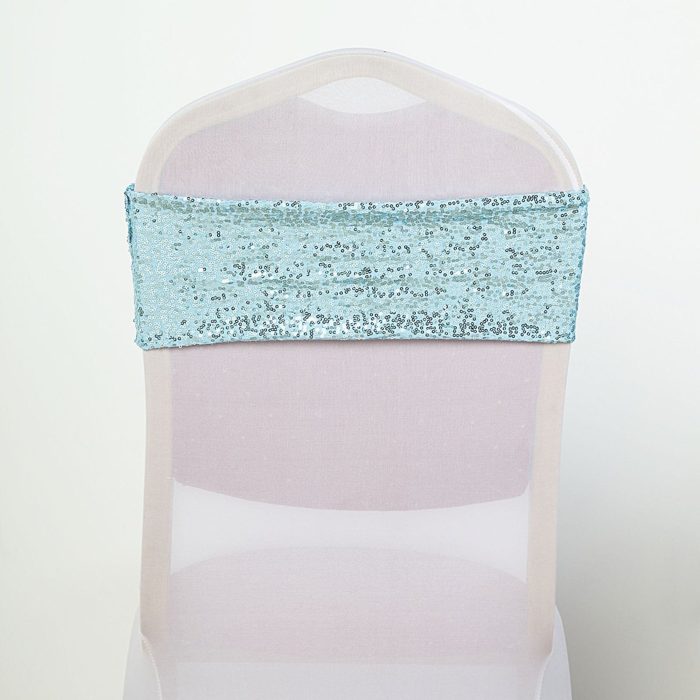 2024 Fashion Elegant Vintage Wedding Chair Covers Sequined Flower Sashes Wholesale Party Supplies Accessories 06