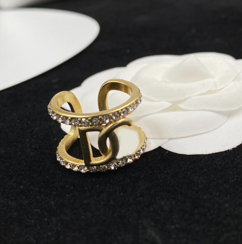 Designer Diamond Ring Luxury Jewelry Vintage Diamond Opening Ring