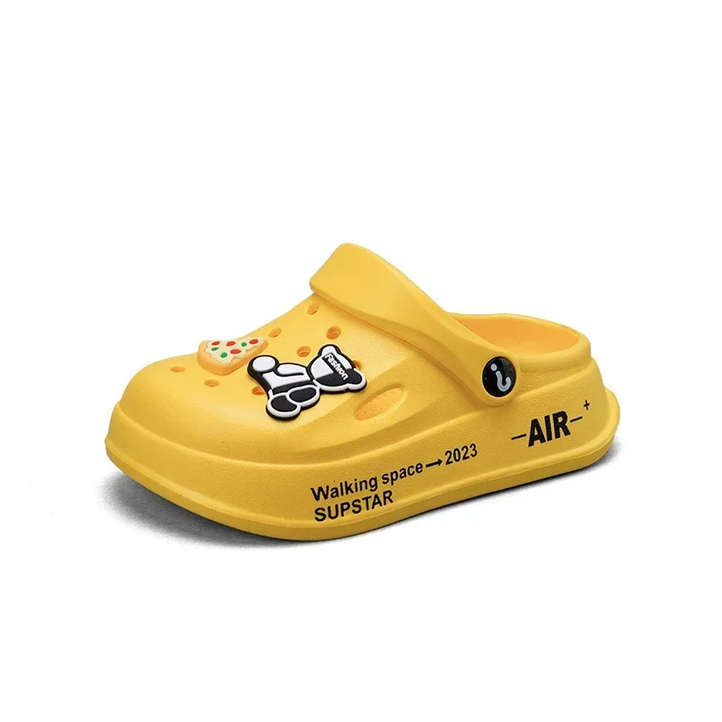 212y Kids Mules Clogs Summer Boys Girls Sandals Cartoon Many Colors Nonslip Comfortable Beach Slippers Children Garden Shoes 240507