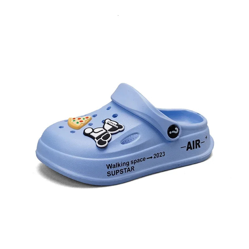 212y Kids Mules Clogs Summer Boys Girls Sandals Cartoon Many Colors Nonslip Comfortable Beach Slippers Children Garden Shoes 240507