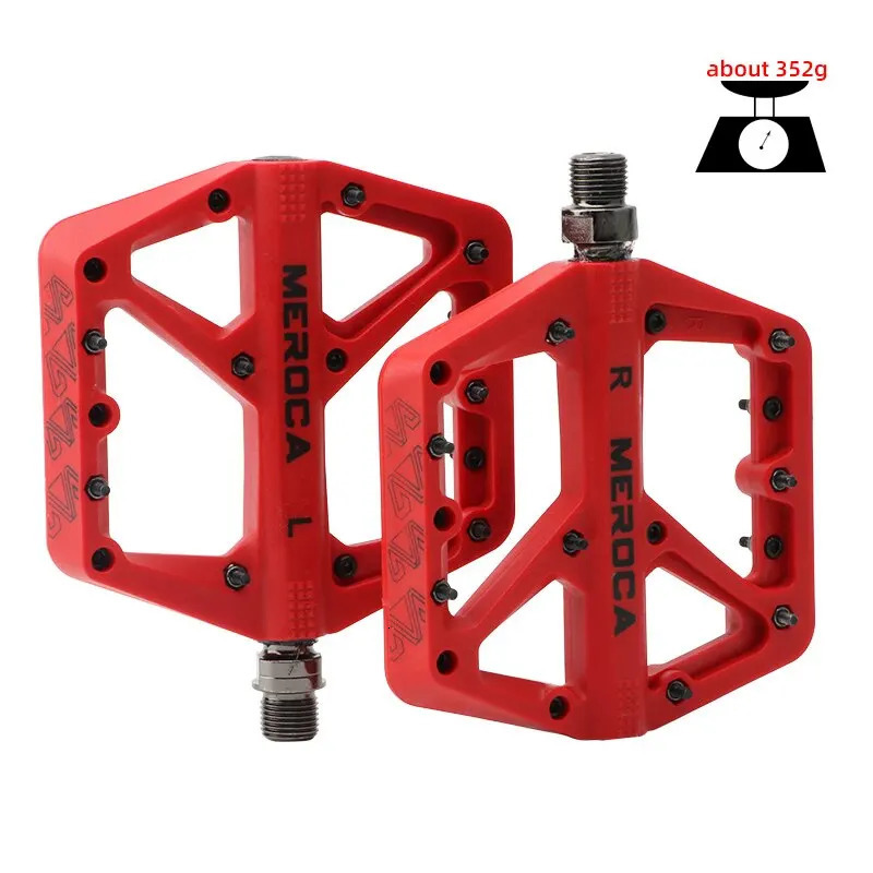 Bicycle Pedal Fiber Widened Nylon Fiber Ultralight Seal Du Bearing BMX Mtb Bicycle Pedals Accessories 240518