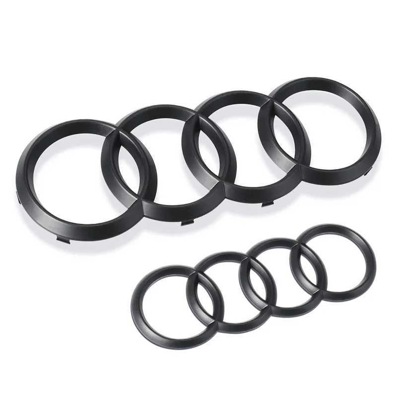 Car Stickers Car Badge Car Front Grille Rear Trunk 4Ring Emblem For Audi A1 A3 A4 A5 A6 A7 S3 S4 S5 S6 RS3 RS4 RS5 RS6 Q3 Q5 Q7 T240513