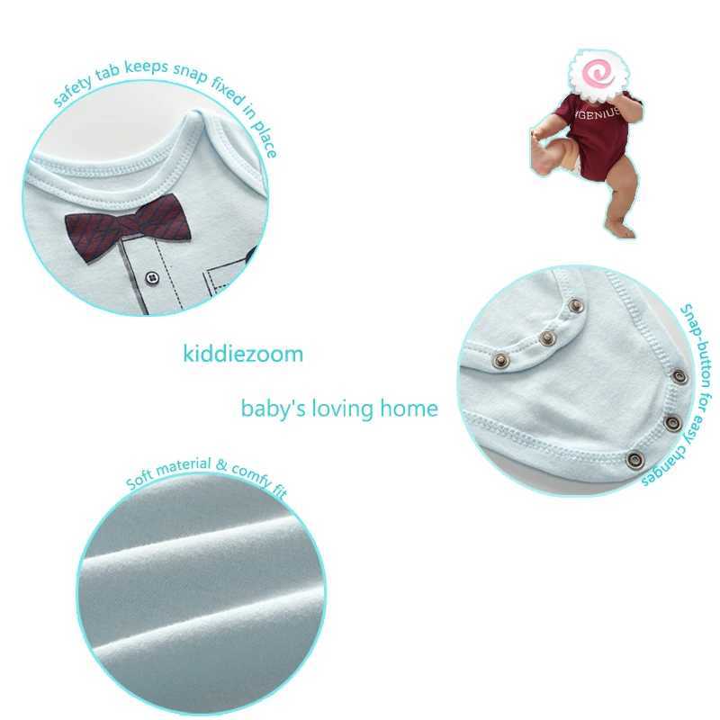 Clothing Sets Baby jumpsuit 5-pack baby jumpsuit for boys and girls summer high-quality striped newborn Roba Bebe clothing J240518