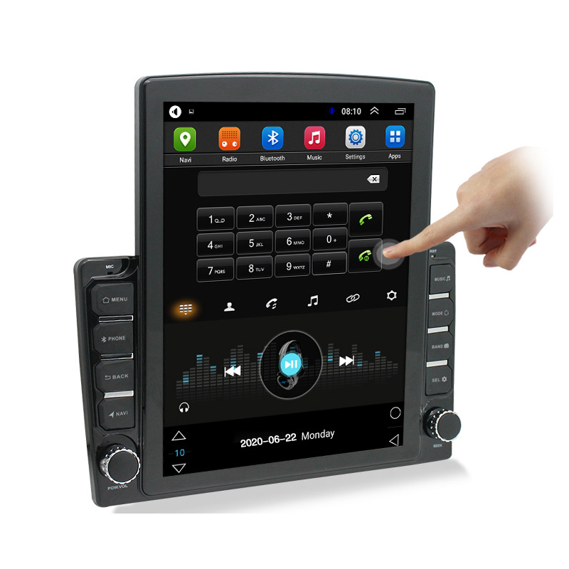 10 Touch Screen Android Auto Monitor Car Stereo Video Player 2G32G Double GPS Navigation Bluetooth Vehicle Ra With 25D Tempered Mirror C251017