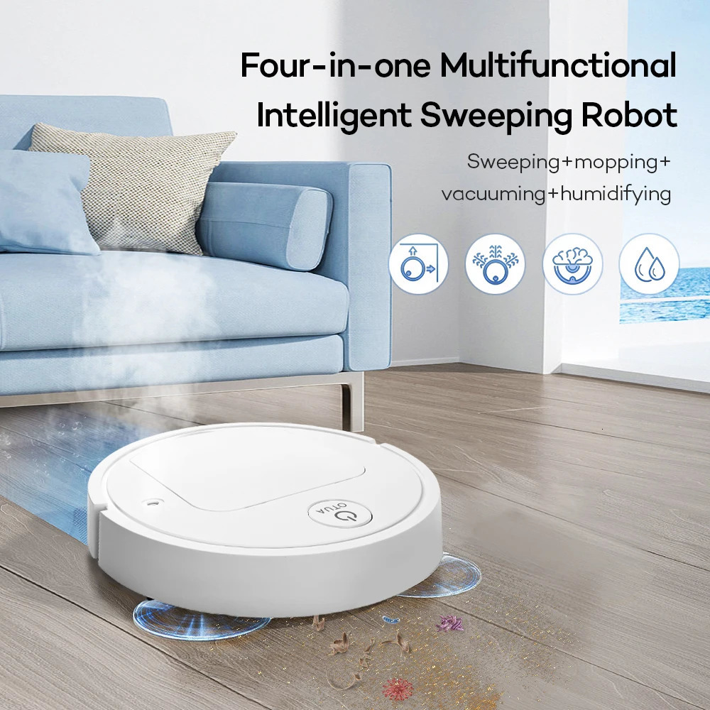 FiveInOne Intelligent Sweeping Robot Home Wireless Vacuum Cleaner Powerful Automatic Spray Humidification Cleaning Machine 240506