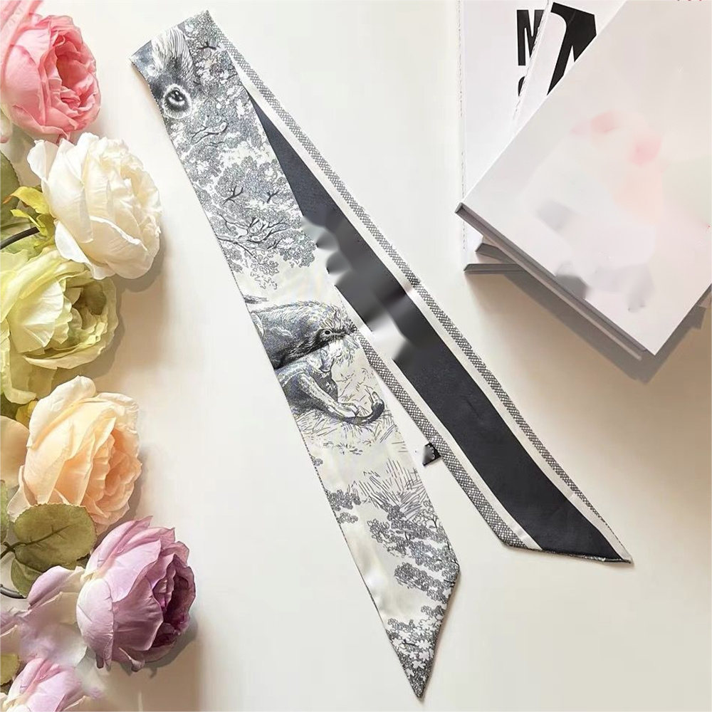 24style Fashion Designer Letters Print Bags Scraf Silk Scarves Women Handle Bag Luggage Muffler France Wallet Purse Handbag Paris Shoulder Tote