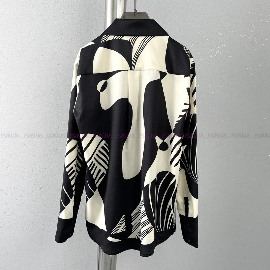 Women Digital Print 2 Piece Set Long Sleeved Top Loose Pants Suit Fashion Streetwear Blouse Shirt Outfits Plus Size Oversize 3XL 240514