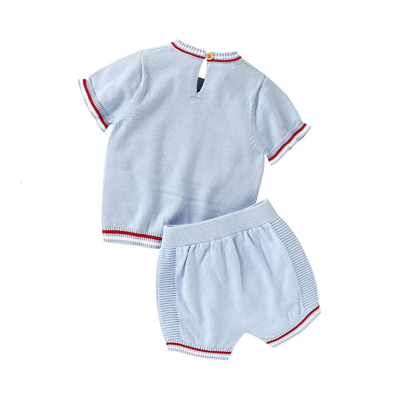 Short Sleeve Super Soft Tops With Short Pants Baby Two Pieces Clothing Sets Lovely Toddler Tops And Bottoms Infant Seperates 240518
