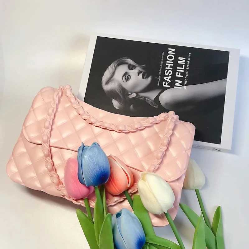 Vases Vases Flip over handbag wallet vase home decoration vase flowerpot living room decoration w250321