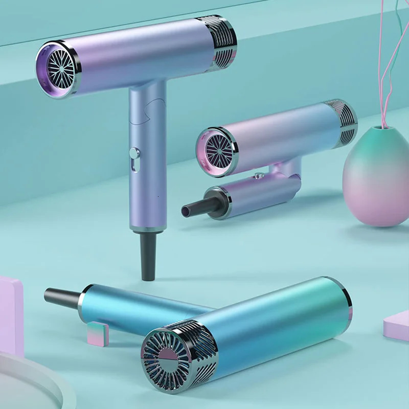 Professional Strong Wind Salon Hair Dryer Cold And Air Negative Ion Silent Hair Care Foldable Blow Dryer 240511