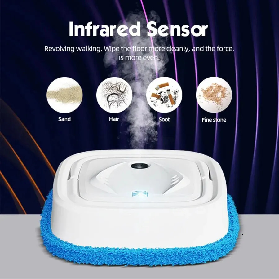 1pc Home Smart Cleaning Robot Vacuum And Selfcharging Mop Combo With Usb Charging Port Pet Hair 240506