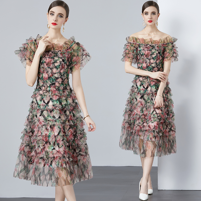 New Fashion Autumn Winter Pink Tweed Dress Women's French Runway Celebrity Single Breasted Patchwork Woolen Mini Dresses