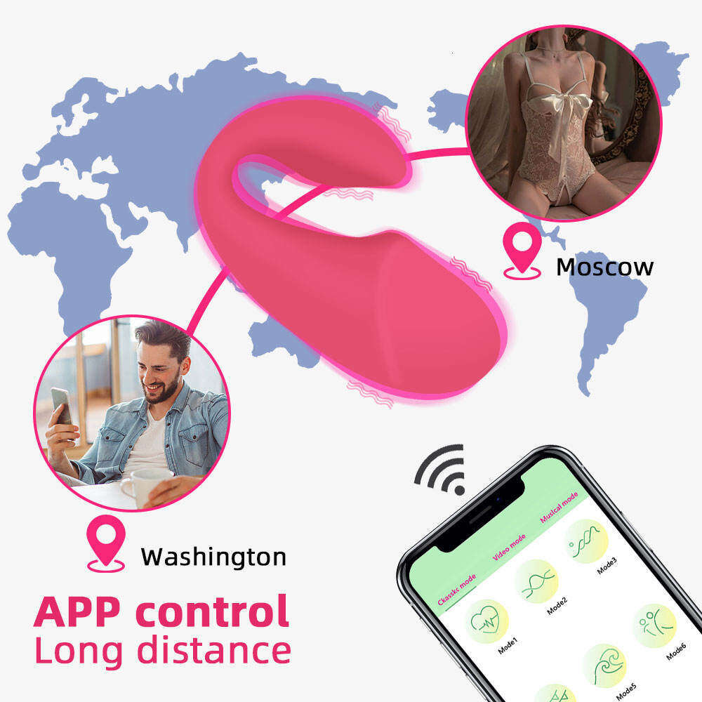 Wearable APP Remote Control Shaped Vagina Balls Bullet Vibrator Sex Toys Panty Vibrating Jump Egg for Women