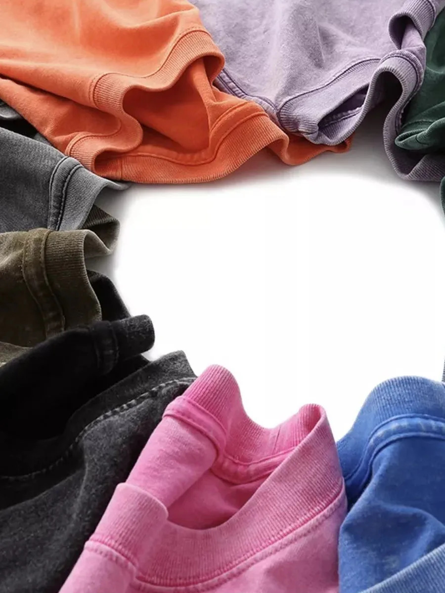 Hirsionsan Y2k 100 Cotton T Shirt Summer Vintage Clothes Washed Tees Casual Short Sleeve Basic Female Tops 240507