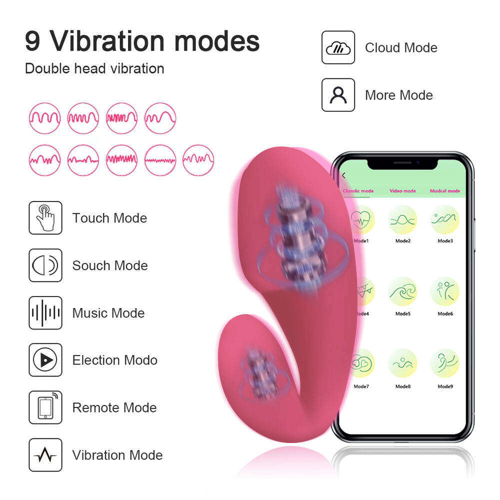 Wearable APP Remote Control Shaped Vagina Balls Bullet Vibrator Sex Toys Panty Vibrating Jump Egg for Women