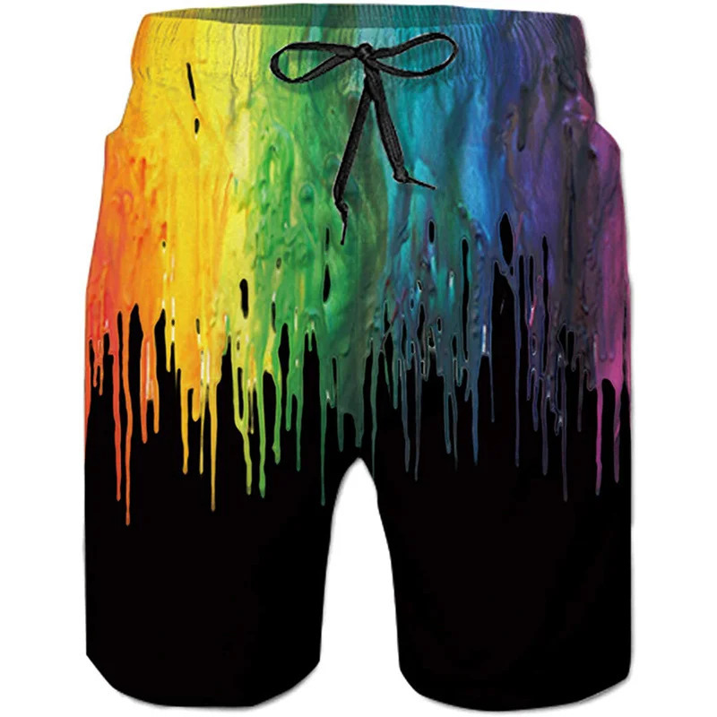 Beach Shorts Pants Swimsuit Tropical 2023 Summer Casual Mens Swim Trunks 3D Print Board Cool Ice ropa hombre 240508