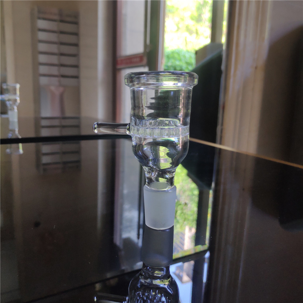 18mm Male To 29mm Female Join Tiodw Glass Bowl Adapter with Handle Built-in 35pcs Holes Glass Screen for Tiodw XL2.0 FV Trio Housing