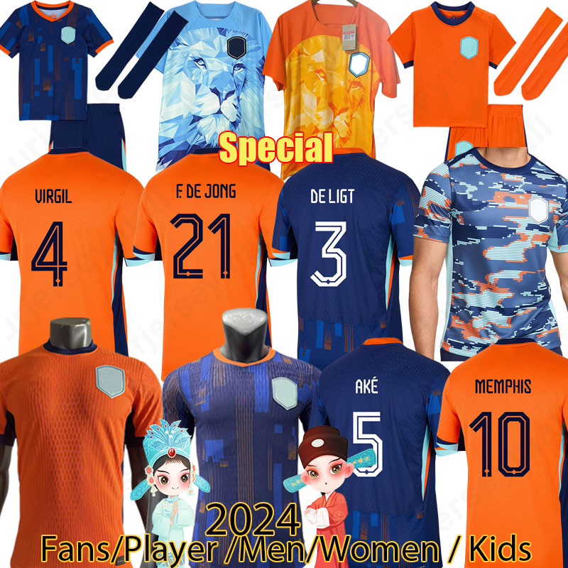 3XL player 4XL 24 25 Netherlands GAKPO European Cup soccer jerseys BLIND MEMPHIS 2024 MEMPHIS football shirt MALACIA KLAASSEN DUMFRIES mens Kids kit uniforms