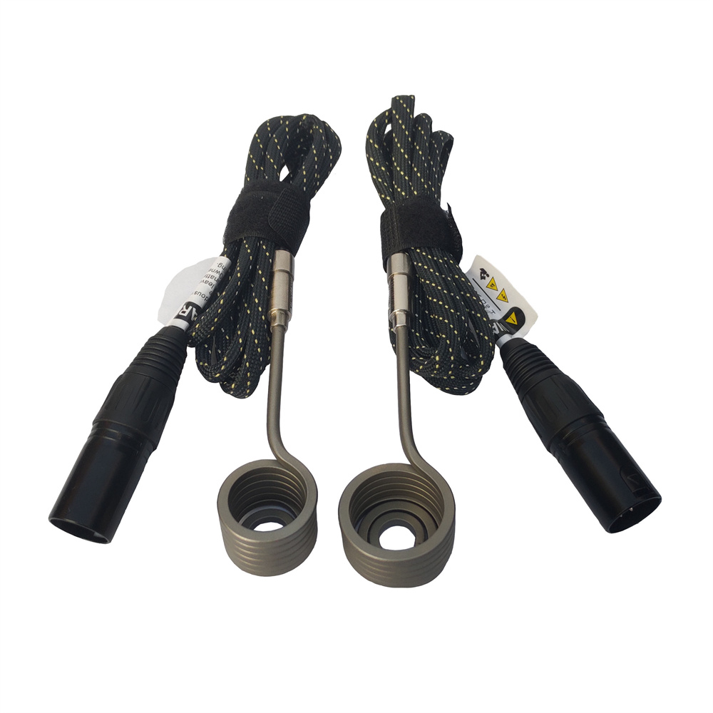 Wholesale 110V/220V 20/25Mm Axial Heating Coil With 5 Pin XLR Male Plug And K Dwe74 Type Thermocouple For E Nail Electric Digital PID Controller