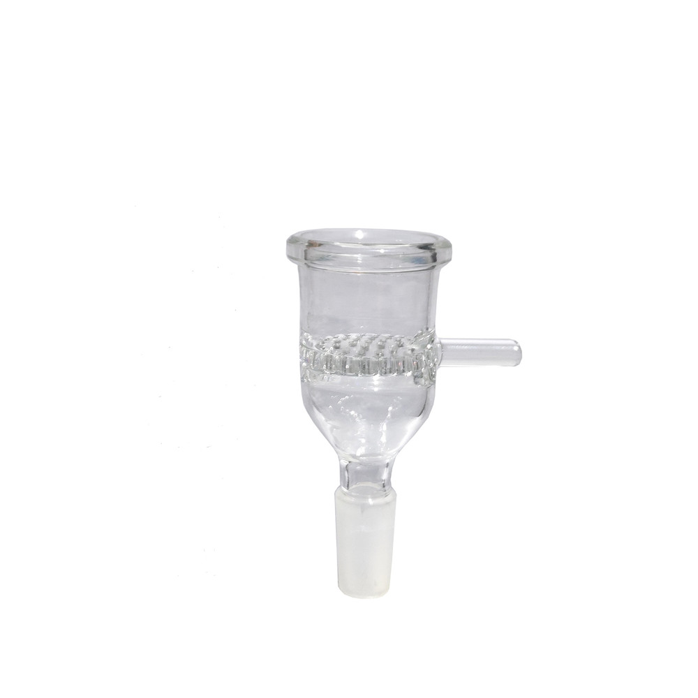 14mm Male To 29mm Female Tiodw Glass Bowl Adapter Attachment Built-in 35pcs Holes Glass Filter Screen with Handle