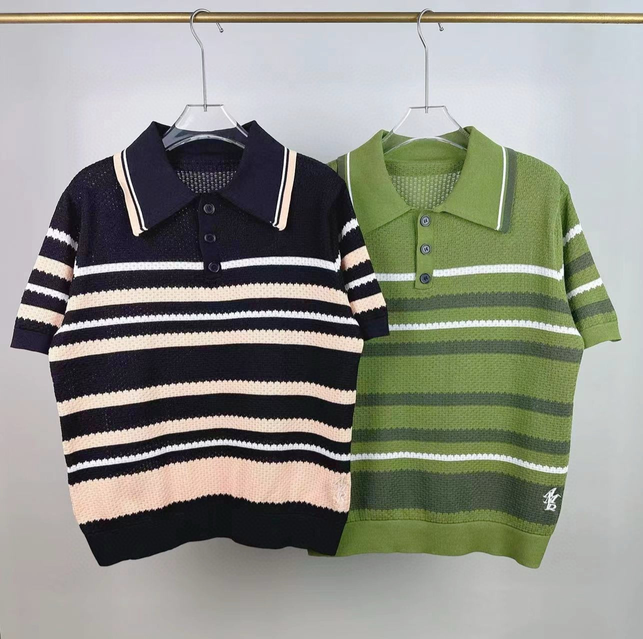 Men's Plus Tees & Polos Round neck embroidered and printed polar style summer wear with street pure cotton 12rfg