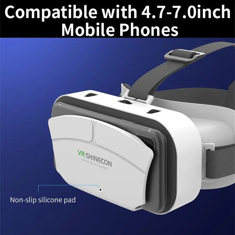 For Androids Smartphone G12 Vr Glasses Portable 3d VirtUAl World Reality 4570 Inch Cell Phone 240506