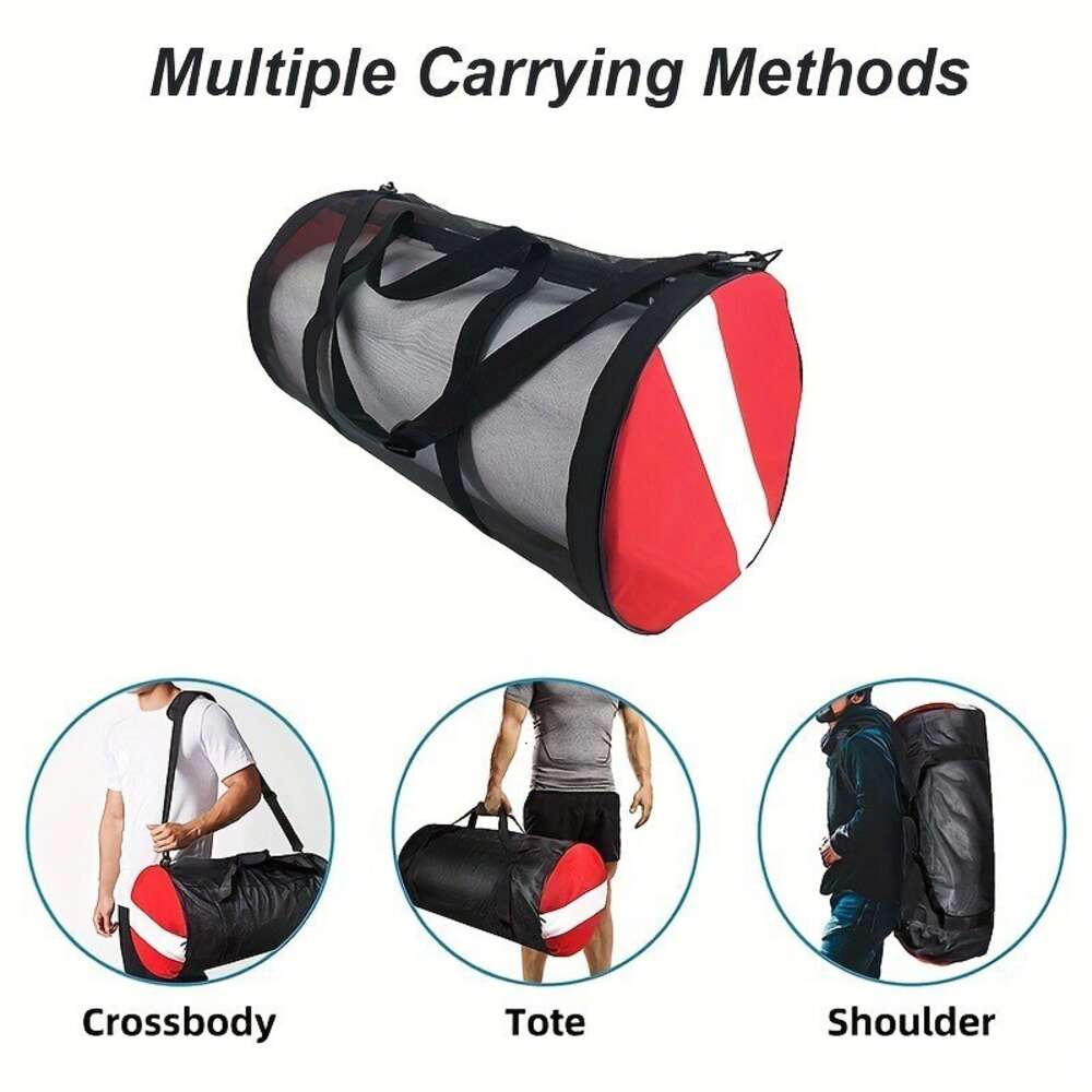 Ddmytiger Flag Fin Diving Packaging Spare Handheld Mesh One Equipment Including Shoulder Strap Thickened Accessories Bag H