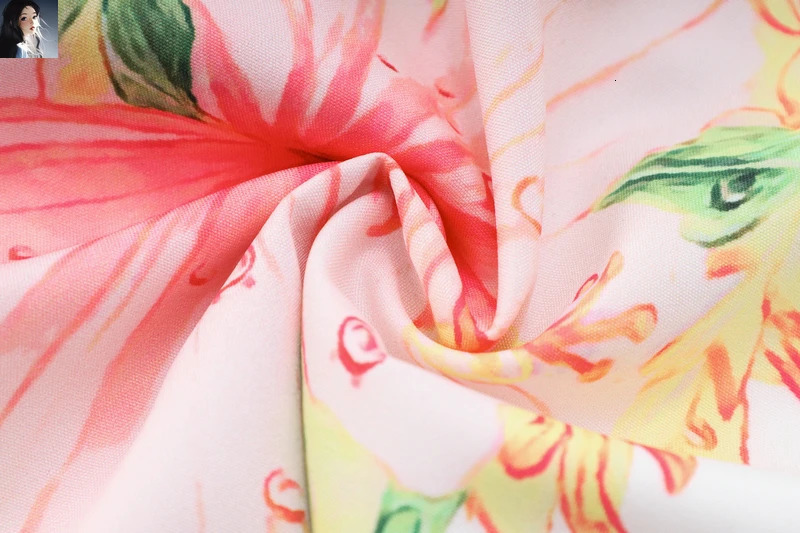 Pink White Color Match Flower Print Shorts Shirts Set High Quality Men Women Thin Fabric Hawaii Beach Holiday Surf Suit Summer 240518