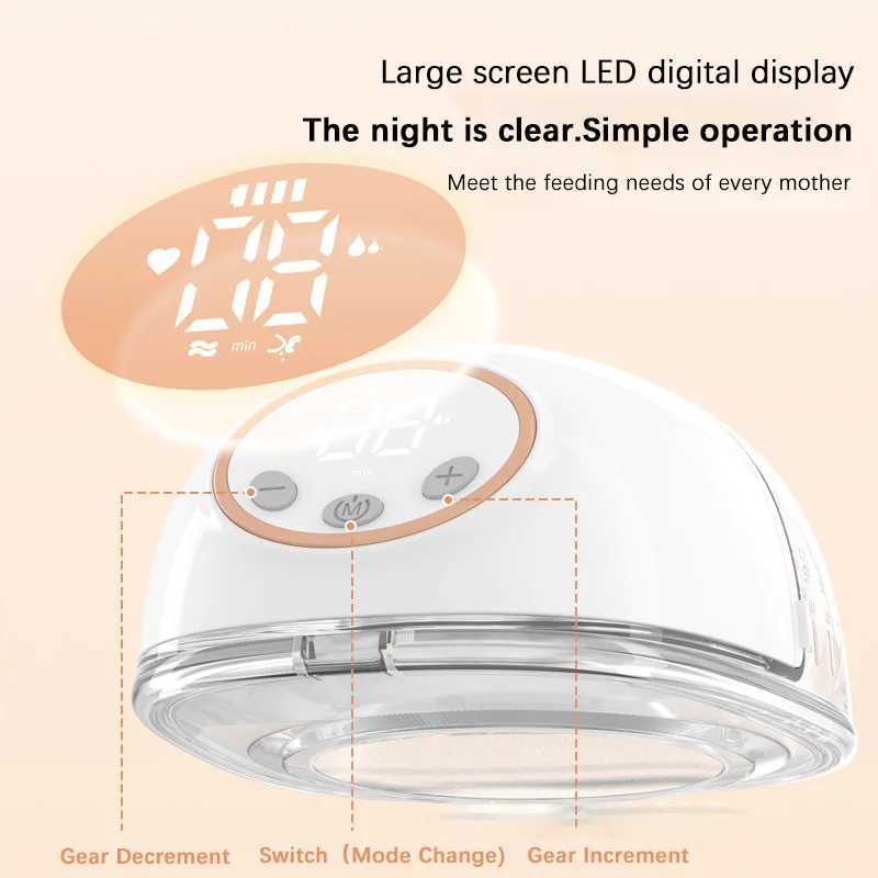 Breastpumps Wearable breast pump ultra quiet manual electric breast pump comfortable breast milk series with 24mm flange 4-mode 1 WX