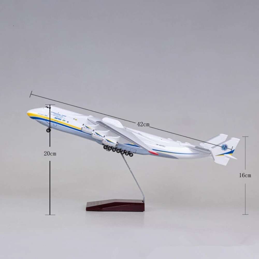 1:200 an225 Antonov 225 Airplane Resin Aircraft Ukraine Painted Mriya Transporter Display Model Plane