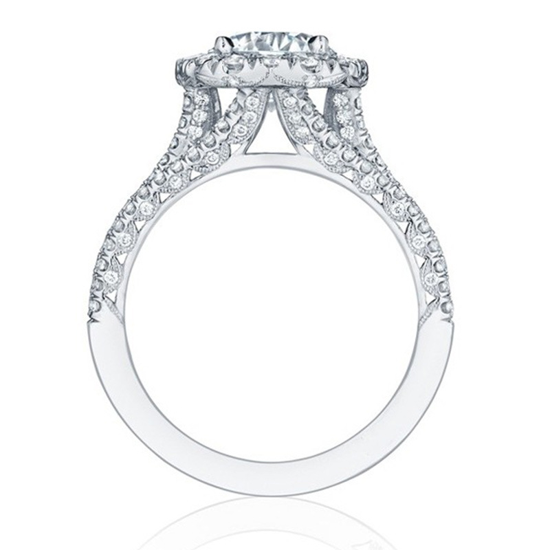 Women Brilliant CZ Imitate Moissanite Wedding Rings Charm Engagement Wedding Ring for Woman Girls Gift Fashion Fine Jewelry