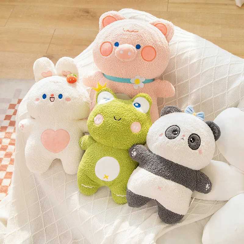Stuffed Plush Animals Cute Stuffed Animals Plush Toy Kaii Frog Panda Bunny Pig Plushies Doll Cartoon Soft Kids Babys Toys for Girls Boys Child Gifts