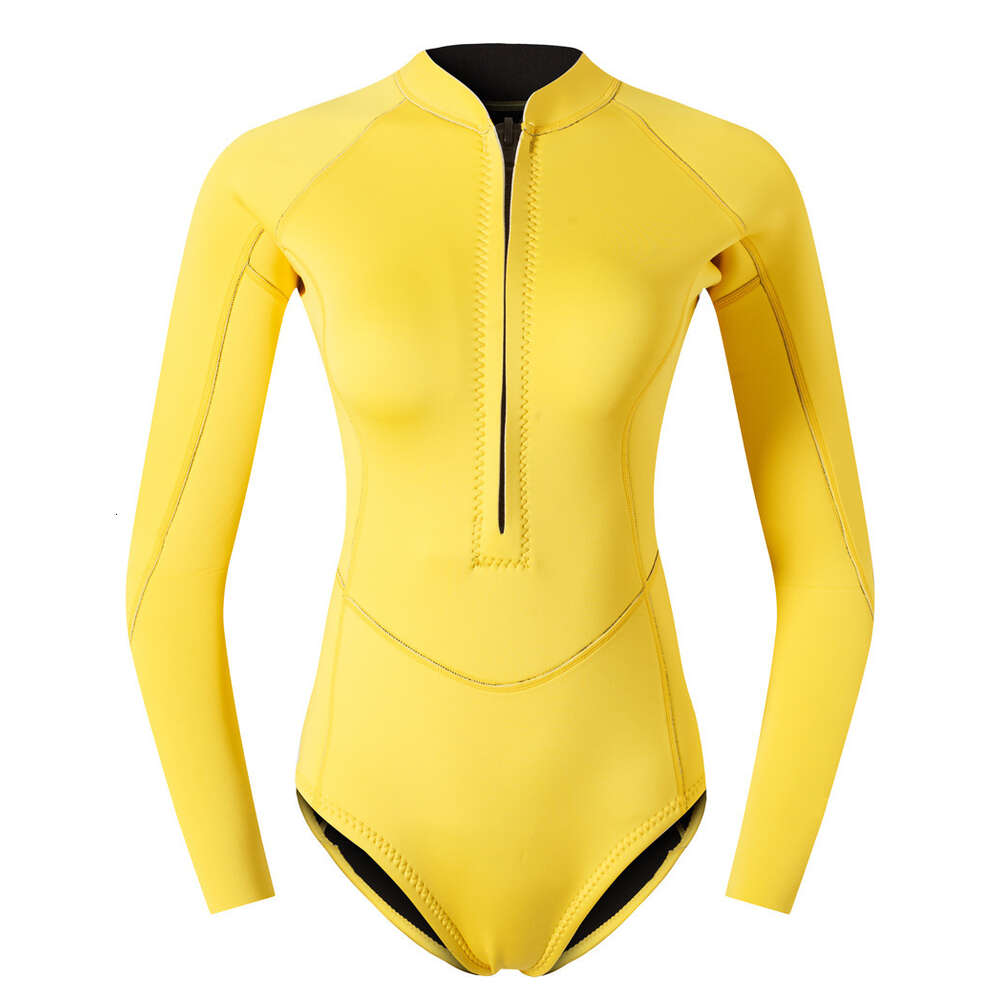 2mm diving women's wet one piece swimsuit, surfing, snorkeling, deep diving, sun protection, jellyfish suit, bikini outdoor H520-160