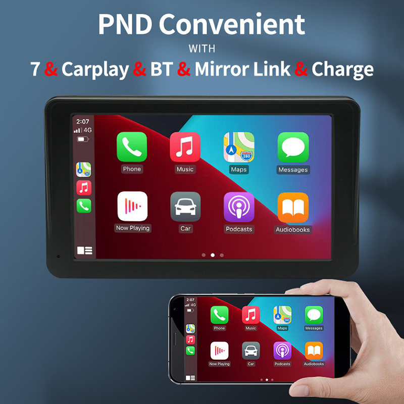 7 inch Car Ra Android Auto Wireless Carplay Car Stereo Rotated 270 Degree USB SD FM GPS Navigation Au Universal PN007A C251017